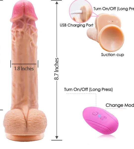 8.7.9 Inch Vibrator Dildo In Pakistan
