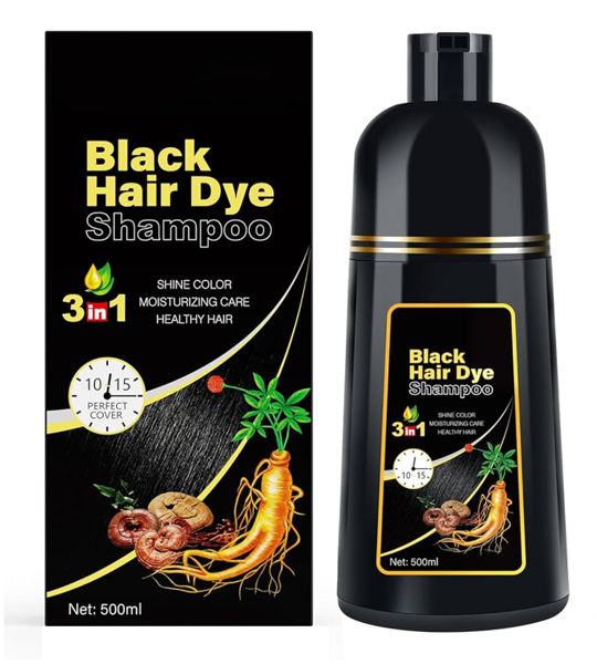 Black Hair Dye Shampoo 3In1 500Ml In Pakistan